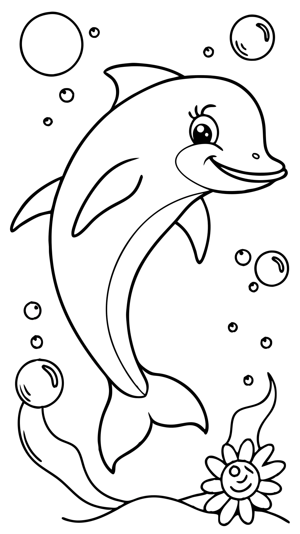 coloriages dauphins imprimables